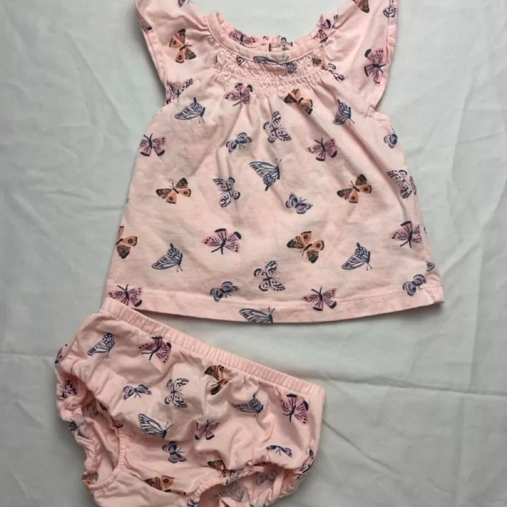 Carters Baby girls Butterfly set in pink